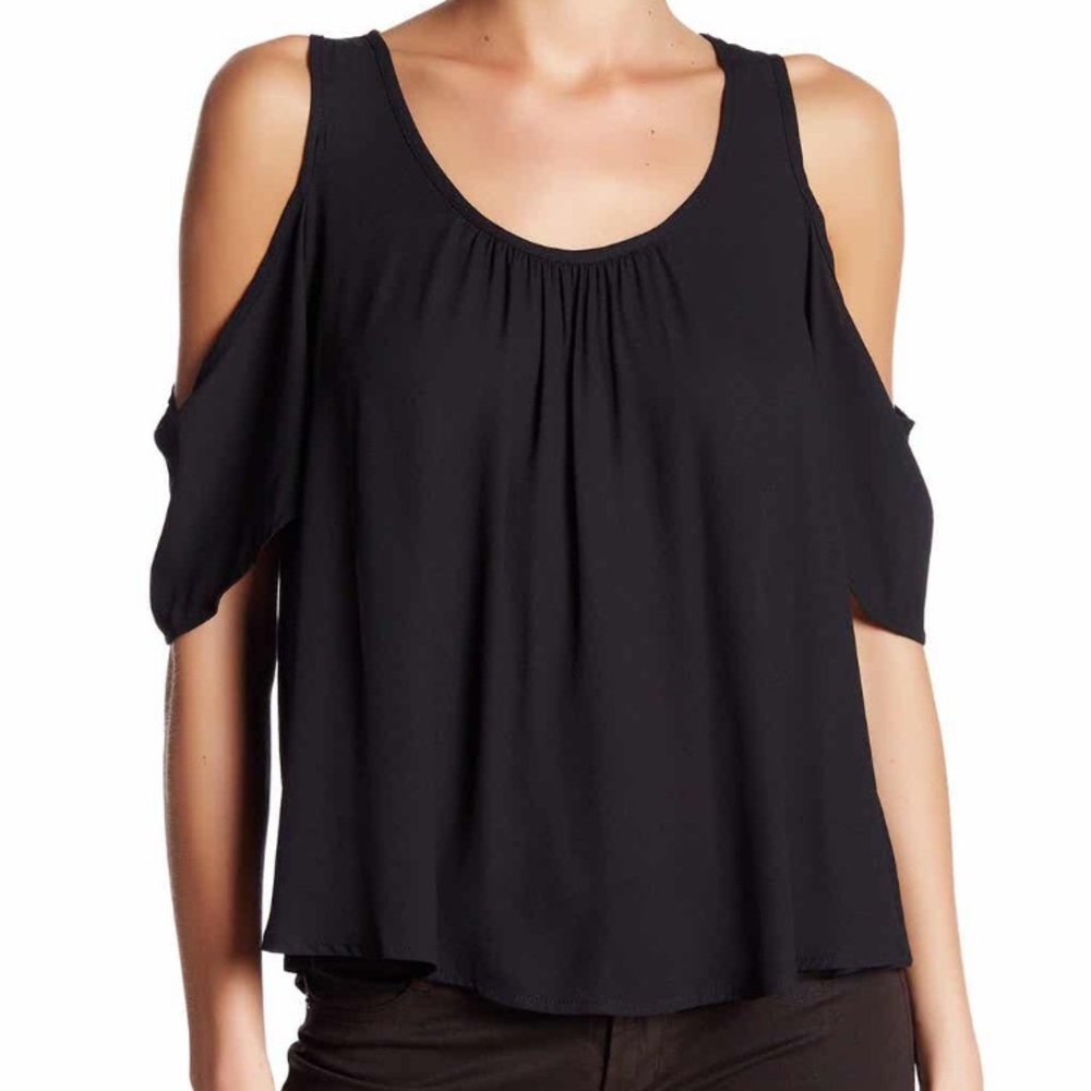 Lush cold shoulder blouse